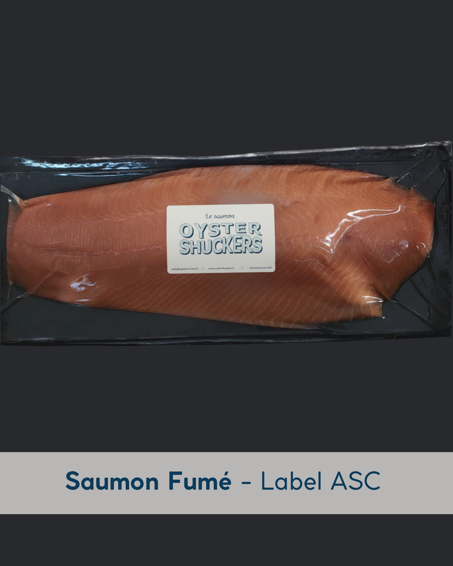 Saumon fumé tranché certifié ASC - 59€/KG